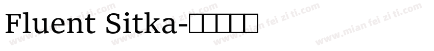 Fluent Sitka字体转换